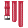 Atmungsaktives rotes Silikon-Zubehör-Uhrenarmband 24 mm Atmungsaktives rotes Silikon-Zubehör-Uhrenarmband 24 mm