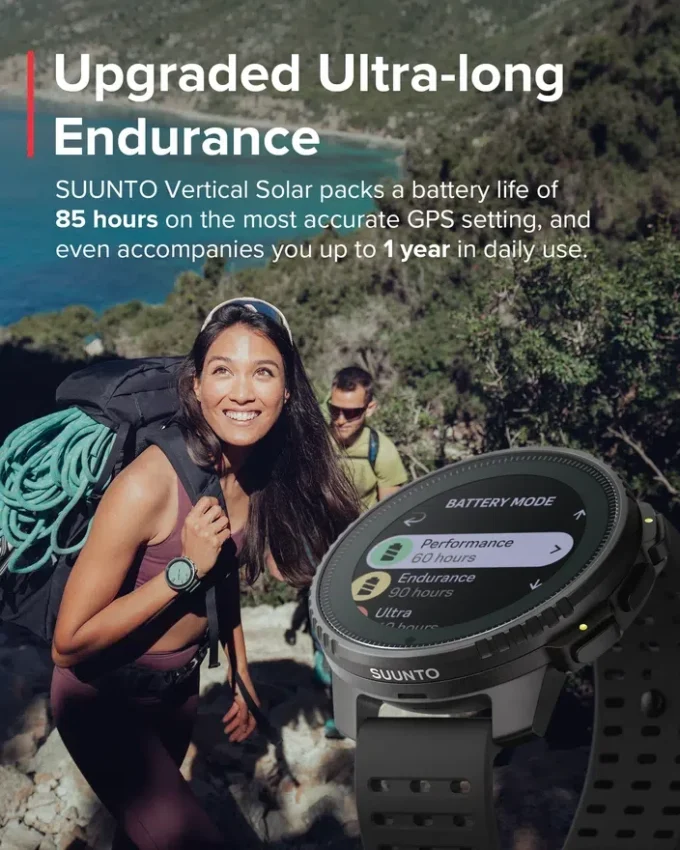 Überholte Suunto Vertical Solar, komplett in All Black