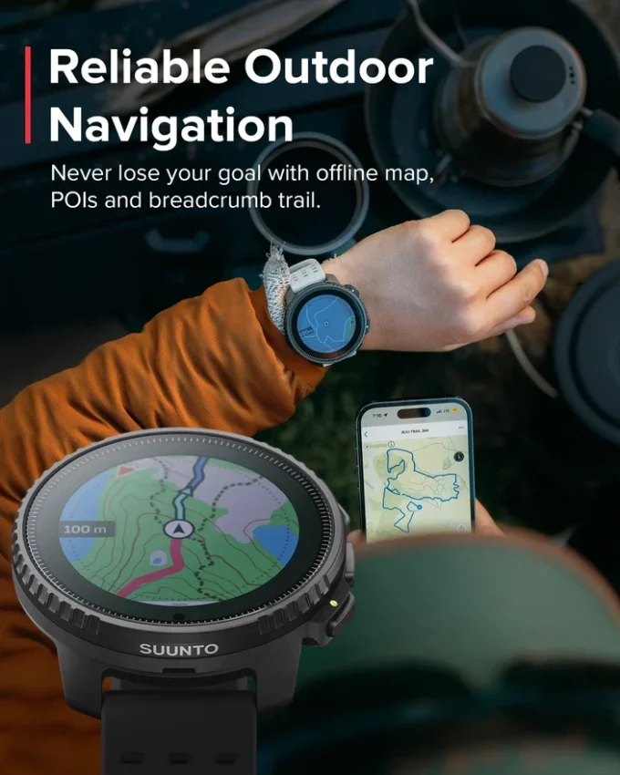 Überholte Suunto Vertical Solar, komplett in All Black