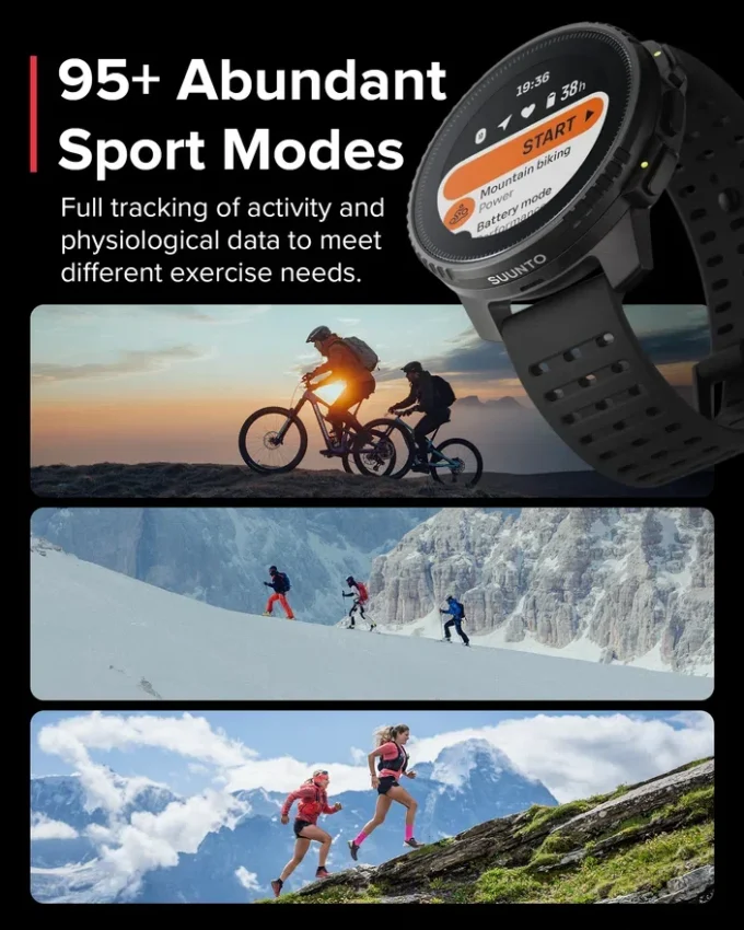 Überholte Suunto Vertical Solar, komplett in All Black