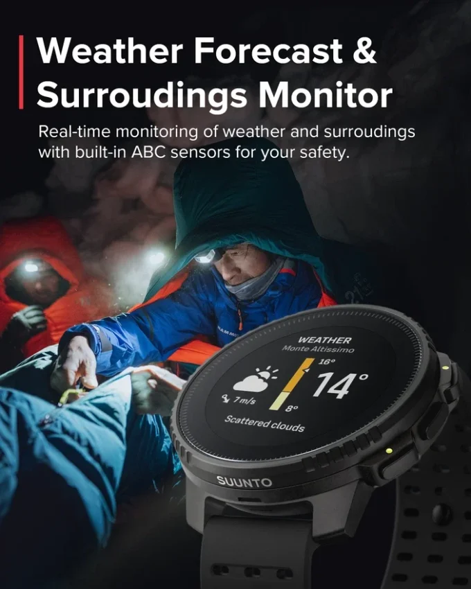 Überholte Suunto Vertical Solar, komplett in All Black