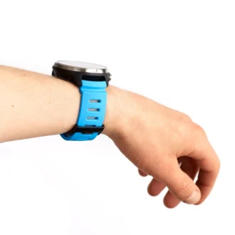 Blaues 24-mm-Silikonarmband von Suunto, speziell für das Tauchen entwickelt