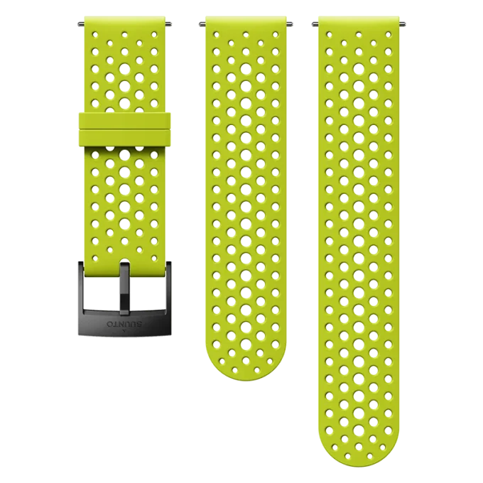 Limettengrünes 24-mm-Silikonarmband für Suunto-Uhren für intensives Training Limettengrünes 24-mm-Silikonarmband für Suunto-Uhren für intensives Training