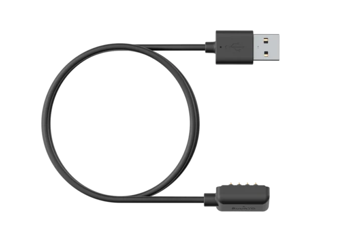Schwarzes magnetisches USB-Kabel – Laden und Aktualisieren Ihrer Suunto-Uhr Schwarzes magnetisches USB-Kabel – Laden und Aktualisieren Ihrer Suunto-Uhr