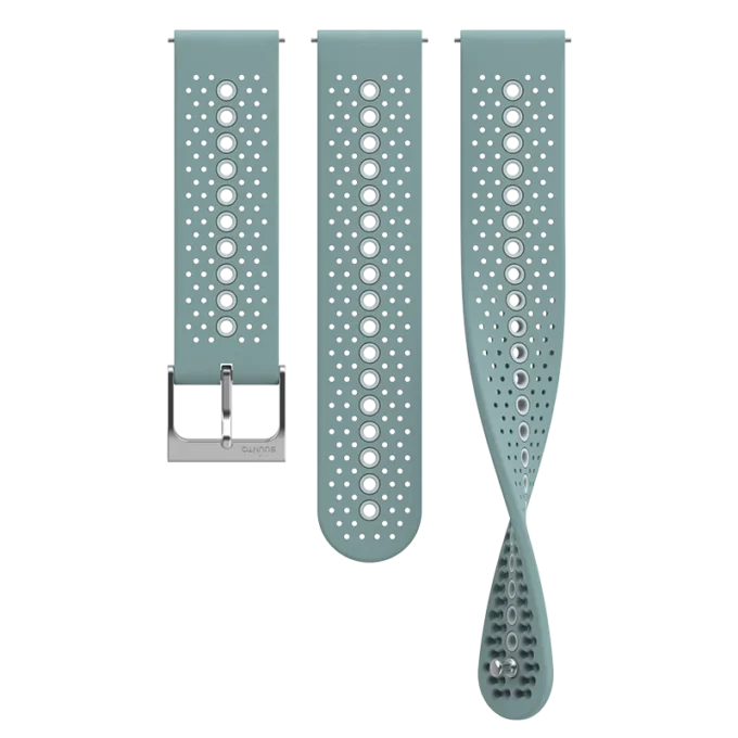 Suunto 22 mm Athletic 1 Silikonarmband moosgrau S+M Suunto 22 mm Athletic 1 Silikonarmband moosgrau S+M