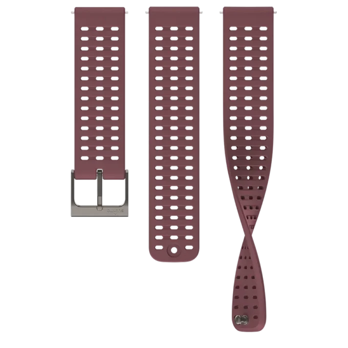 Suunto 22 mm Athletic 2 Silikonarmband, Dark Ruby, S+M Suunto 22 mm Athletic 2 Silikonarmband, Dark Ruby, S+M