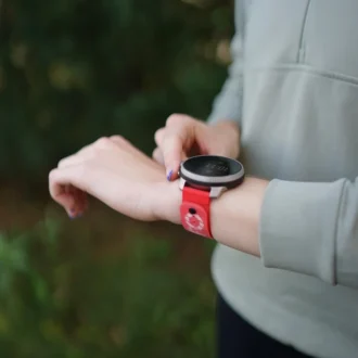 Suunto 22 mm Athletic 5 Silikonarmband Lava-Rot S+M Suunto 22 mm Athletic 5 Silikonarmband Lava-Rot S+M
