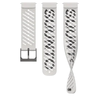 Suunto 22 mm Athletic 5 Silikonarmband, perlweiß, S+M Suunto 22 mm Athletic 5 Silikonarmband, perlweiß, S+M
