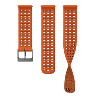 Suunto 22 mm Athletic 9 Silikonarmband Canyon Orange S+M