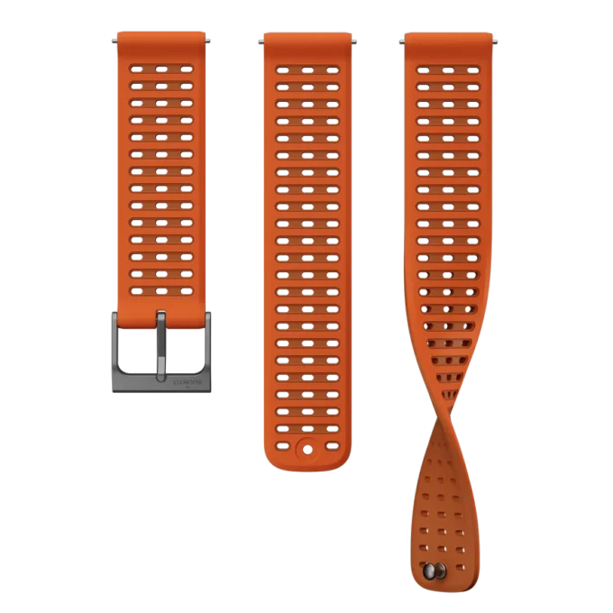 Suunto 22 mm Athletic 9 Silikonarmband Canyon Orange S+M Suunto 22 mm Athletic 9 Silikonarmband Canyon Orange S+M