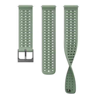 Suunto 22 mm Athletic 9 Silikonarmband Salbeigrün S+M