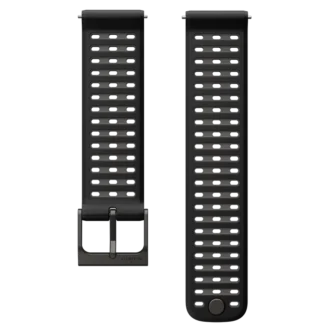 Suunto 22 mm Athletic 9 Silikonarmband, schwarz, S+M