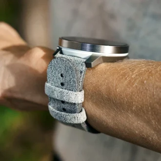 Suunto 22 mm Urban 5 Mikrofaserarmband steingrau M