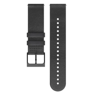 Suunto 22 mm Urban 6 Lederarmband, All Black, M