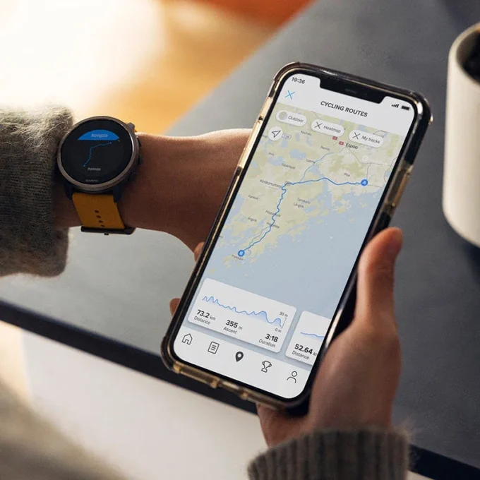 Suunto 5 Peak Ocker – leichte Multisportuhr für Training, Erkundung und Wohlbefinden