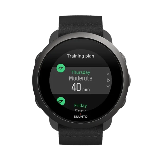 Suunto 3 All Black – kompakte Sportuhr für Gesundheit und Wohlbefinden