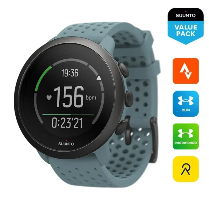 Suunto 3 moss grey – kompakte Sportuhr für Gesundheit und Wohlbefinden
