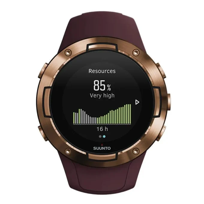 Suunto 5 Burgundy Copper – kompakte GPS-Sportuhr mit hervorragender Akkulaufzeit