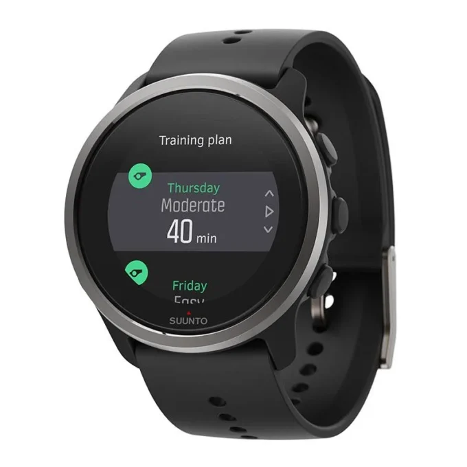 Suunto 5 Peak Black – leichte Multisportuhr für Training, Erkundungen und Wohlbefinden
