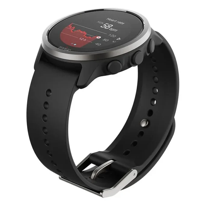 Suunto 5 Peak Black – leichte Multisportuhr für Training, Erkundungen und Wohlbefinden