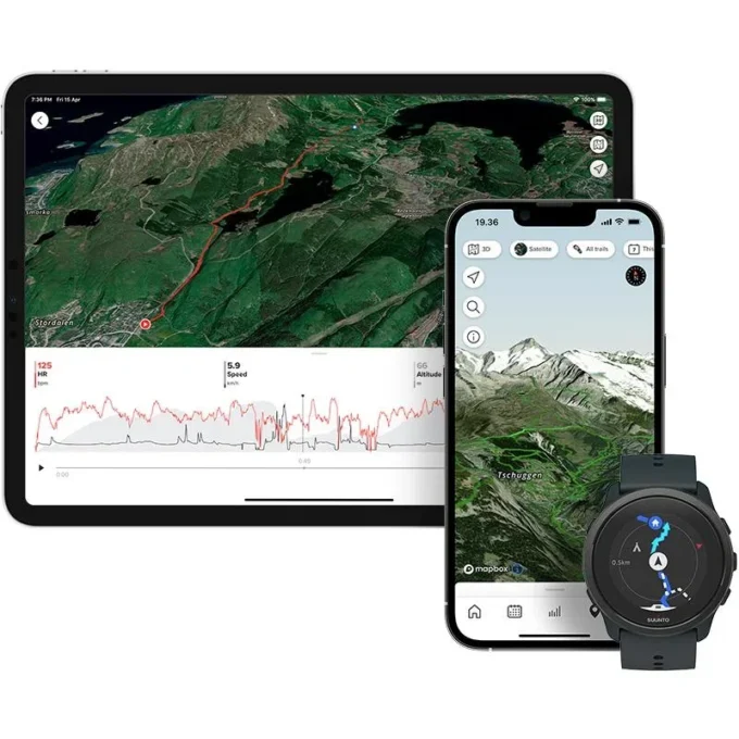 Suunto 5 Peak Cave Green – leichte Multisportuhr für Training, Erkundungen und Wohlbefinden