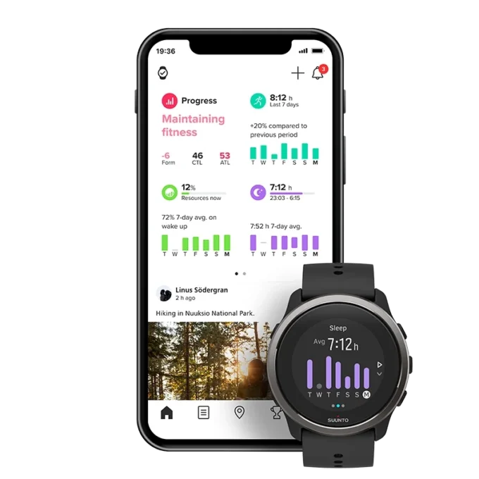 Suunto 5 Peak Ocker – leichte Multisportuhr für Training, Erkundung und Wohlbefinden