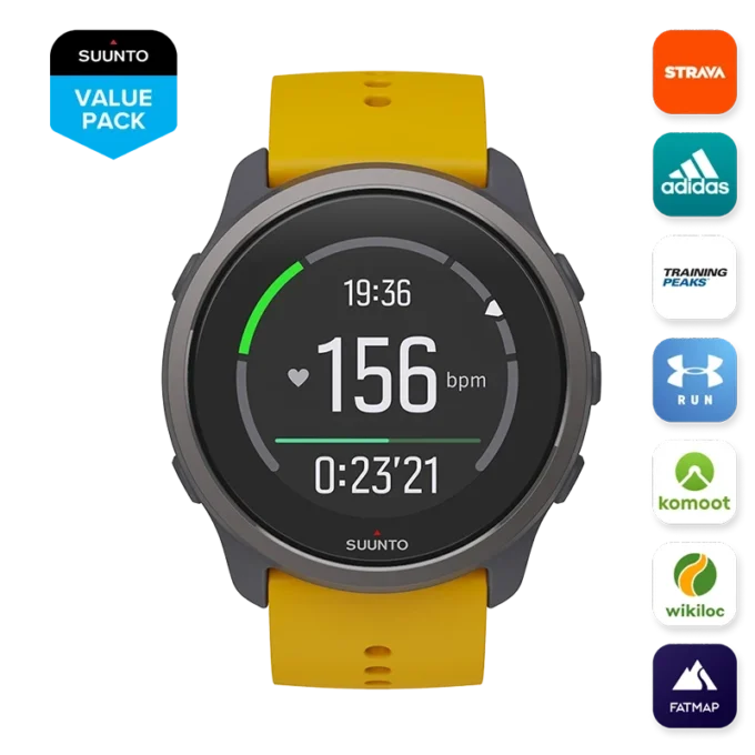 Suunto 5 Peak Ocker – leichte Multisportuhr für Training, Erkundung und Wohlbefinden