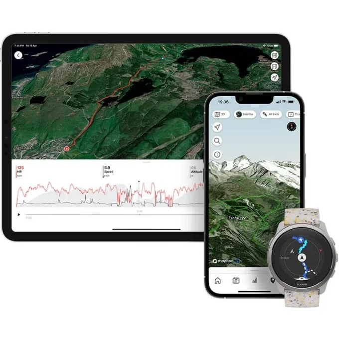 Suunto 5 Peak Ridge Sand Multicolor – leichte Multisportuhr für Training, Erkundung und Wohlbefinden