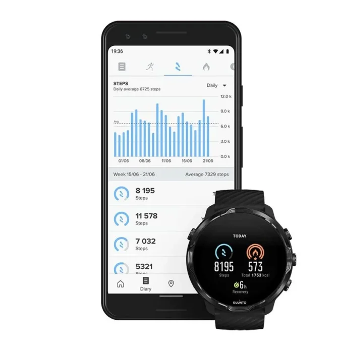 Suunto 7 schwarz – Smartwatch mit vielseitigem Sporterlebnis