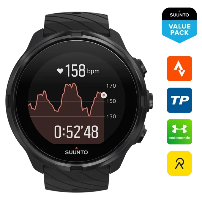 Suunto 9 All Black – GPS-Sportuhr mit langer Akkulaufzeit Suunto 9 All Black – GPS-Sportuhr mit langer Akkulaufzeit