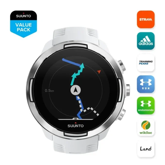 Suunto 9 Baro White – GPS-Sportuhr mit langer Akkulaufzeit Suunto 9 Baro White – GPS-Sportuhr mit langer Akkulaufzeit