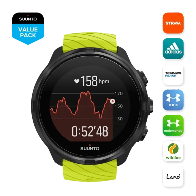 Suunto 9 Lime – GPS-Sportuhr mit langer Akkulaufzeit