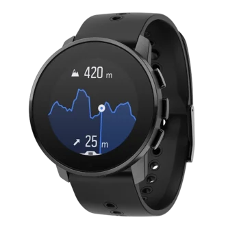 Suunto 9 Peak All Black aus Titan – ultradünne, kleine, robuste GPS-Sportuhr