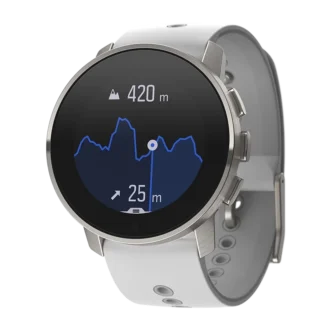 Suunto 9 Peak Birch White Titanium – ultradünne, kleine, robuste GPS-Sportuhr
