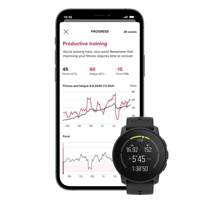 Suunto 9 Peak Moss Grey – ultradünne, kleine, robuste GPS-Sportuhr