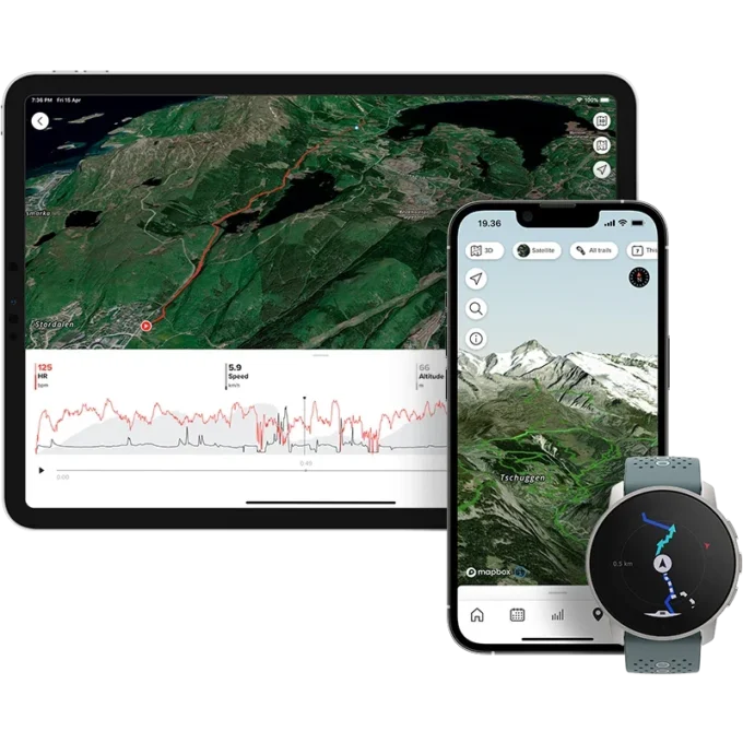 Suunto 9 Peak Moss Grey – ultradünne, kleine, robuste GPS-Sportuhr
