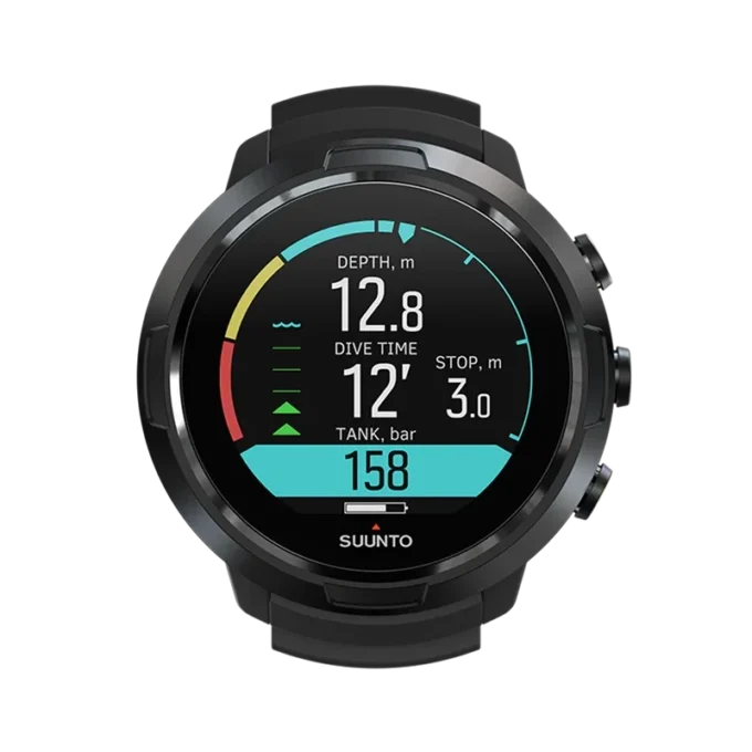 Suunto D5 All Black Tauchcomputer mit Farbdisplay und austauschbarem