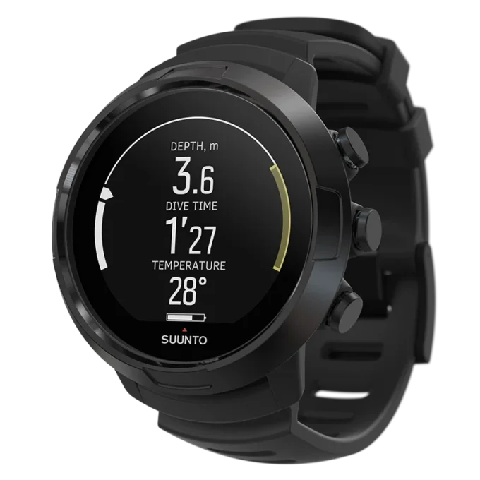 Suunto D5 All Black Tauchcomputer mit Farbdisplay und austauschbarem