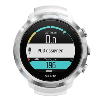 Suunto D5 weißer Tauchcomputer für Anfänger und Sporttaucher