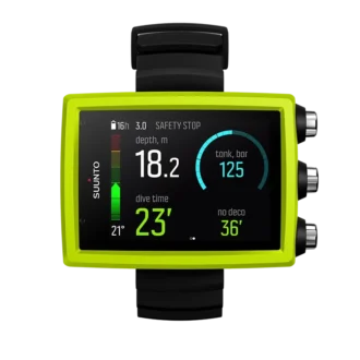 Suunto EON Core Lime Tauchcomputer mit Farbdisplay und großen Ziffern
