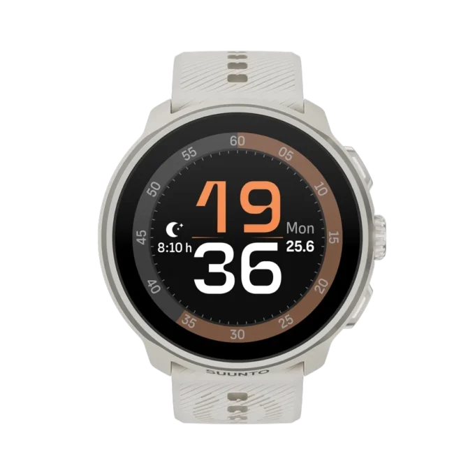 Suunto Run Frost Grey mit Silikonarmband