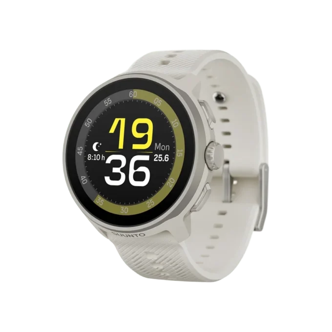 Suunto Run Frost Grey mit Silikonarmband