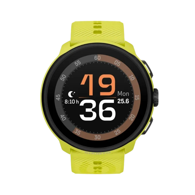Suunto Run in Limette mit Silikonarmband