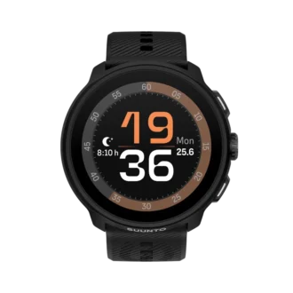 Suunto Run komplett in All Black mit Silikonarmband