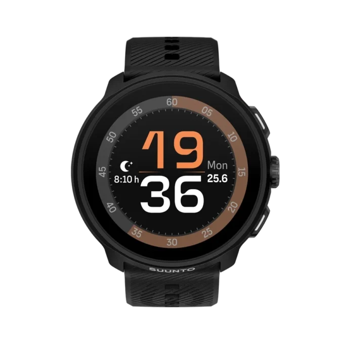Suunto Run komplett in All Black mit Silikonarmband