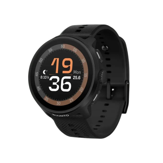 Suunto Run komplett in All Black mit Silikonarmband