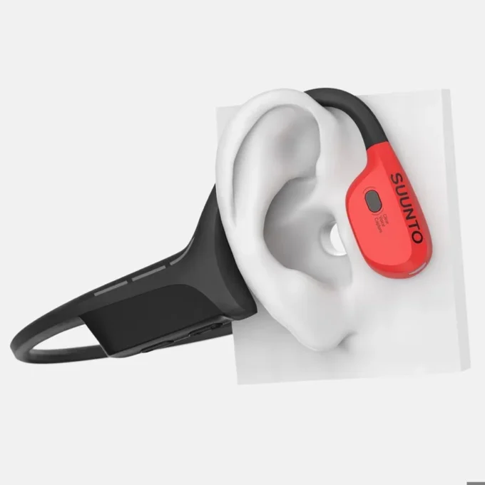 Suunto Wing Knochenleitungskopfhörer in Lava-Rot