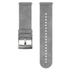 Ultraweiches graues Mikrofaser-Zubehör-Uhrenarmband für Sport und Stil Ultraweiches graues Mikrofaser-Zubehör-Uhrenarmband für Sport und Stil