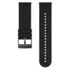 Ultraweiches schwarzes Mikrofaser-Zubehör-Uhrenarmband für Sport und Stil Ultraweiches schwarzes Mikrofaser-Zubehör-Uhrenarmband für Sport und Stil