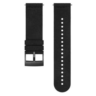 Ultraweiches schwarzes Mikrofaser-Zubehör-Uhrenarmband für Sport und Stil